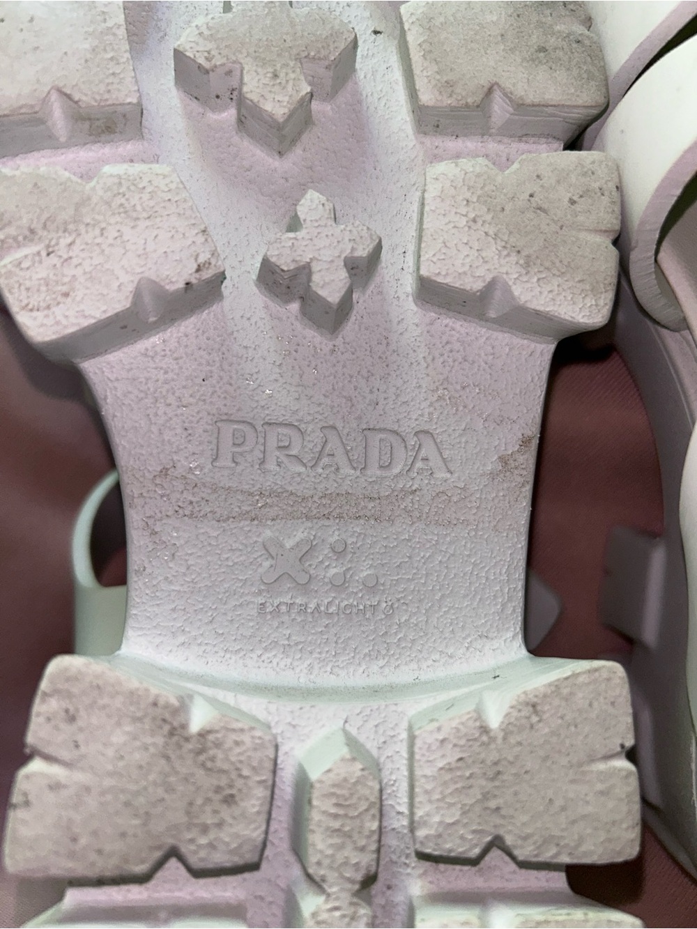 Prada White Rubber Monolith sandals Size 37 - Picture 9 of 13